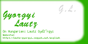 gyorgyi lautz business card